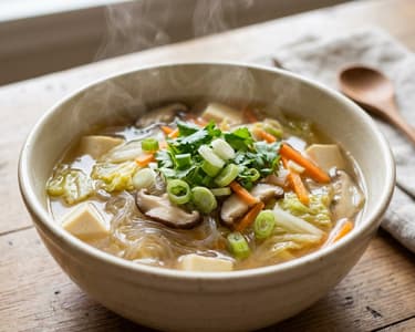 Gaeng Jued Woon Sen | Milde Thai-Glasnudelsuppe