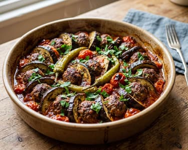 Turkish Patlıcan Kebabı | Juicy Eggplant Köfte