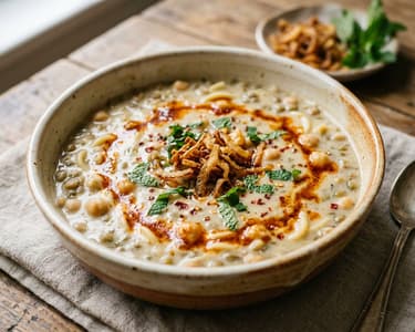 Tutmaç Çorbası | Türkische Linsen-Joghurt-Suppe