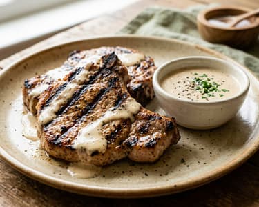 BBQ-Schweinekoteletts | Saftig mit Alabama White Sauce