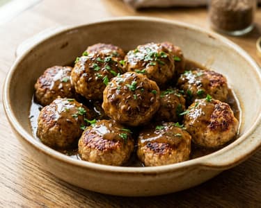 Franconian Meatballs in Dark Beer Sauce | Hearty & Quick
