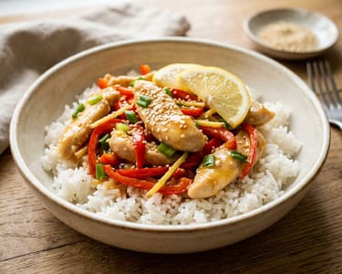 Zitronen-Hähnchen aus dem Wok | Knusprig & zart in 15 Min.