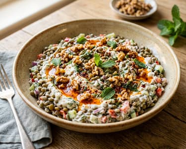 Yoğurtlu Mercimek | Türkischer Linsensalat mit Joghurt