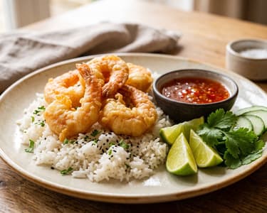 Goong Chup Paeng Tod | Crispy Thai Tempura Prawns