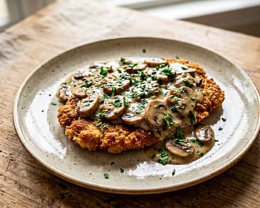 Classic Jägerschnitzel | With Creamy Mushroom Sauce
