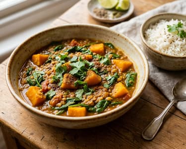 Indian Lentil Dhansak | Creamy & Aromatic
