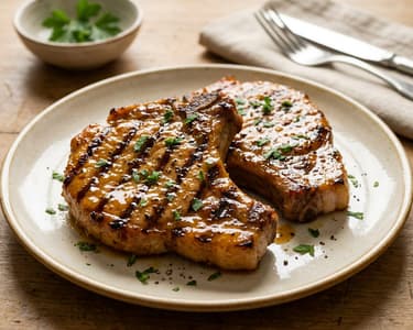Grilled BBQ Kassler Steaks | Juicy Glazed with Honey & Mustard