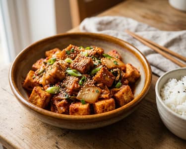 Wok Dubu Kimchi | Crispy & Spicy in 15 Min.