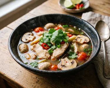 Tom Yum Gai | Pikant-saure thailändische Hühnersuppe
