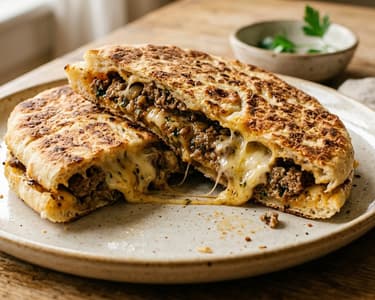 Kıymalı Bazlama Tost | Crispy Turkish Street Food Toast