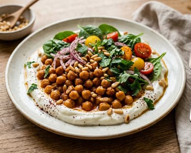 Turkish Pan-Fried Chickpea Salad | Sıcak Nohut
