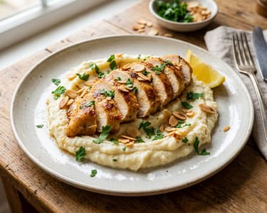 Lemon Chicken with Skordalia | In 25 Mins