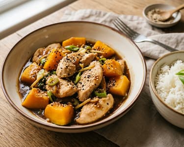 Autumn Pumpkin & Chicken Wok | Crisp & Tender in 15 Min.