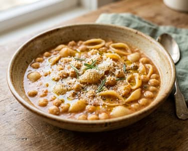 Classic Pasta e Ceci | Creamy & Hearty in 25 Min.