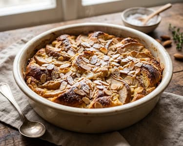 Bavarian Pear Scheiterhaufen | Traditional Bavarian Casserole with Cinnamon & Almonds