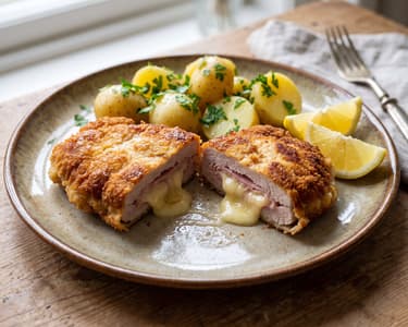 Classic Pork Cordon Bleu | Crispy & Juicy
