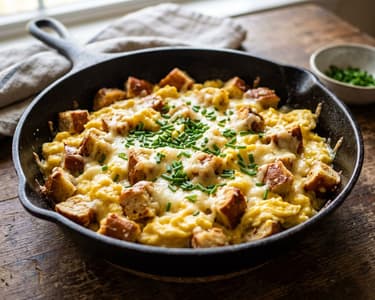 Bavarian Pretzel Egg Skillet | Savoury Brunch Classic