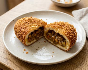 Japanisches Chicken Kare Pan | Knuspriges Streetfood-Currybrot