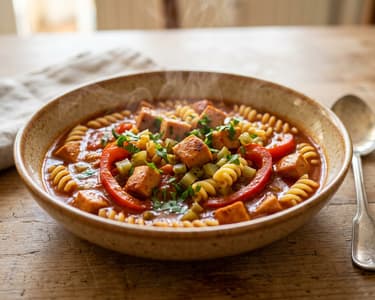 Ostdeutsches Wurstgulasch | Deftiger Nudel-Eintopf