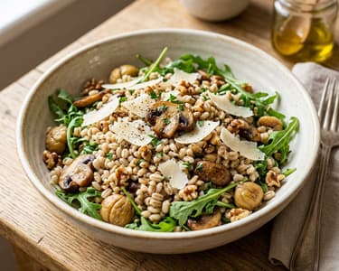 Italienischer Gerstensalat | Mit Maronen & Pilzen