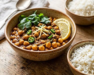 Indisches Achari Chana | Pikantes Kichererbsen-Curry