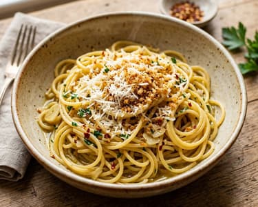 Spaghetti alla Carrettiera | Sizilianische Knoblauch-Pasta