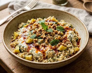 Türkischer Zucchini-Bulgur-Salat | Yoğurtlu Kabaklı Bulgur