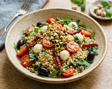 Sizilianischer Pistazien-Bulgursalat | Knackig & Mediterran