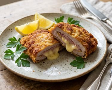 Braumeister-Schnitzel | Knusprig gefüllt mit Schinken & Bergkäse