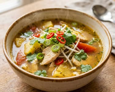Canh Chua Gà | Vietnamesische süß-saure Hähnchensuppe