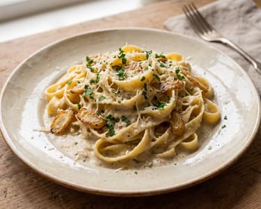 Tagliatelle mit Petersilienwurzel & Parmesan | Herbst-Pasta
