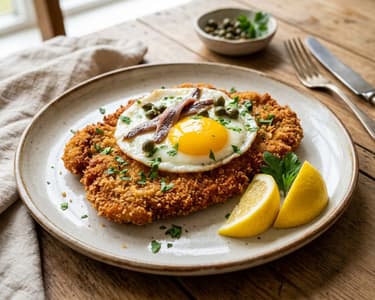 Holsteiner Schnitzel | Knusprig mit Spiegelei & Kapern
