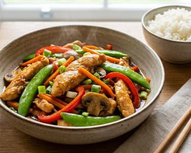 Knuspriges Hähnchen Chop Suey aus dem Wok | Buntes Gemüse in 15 Min.