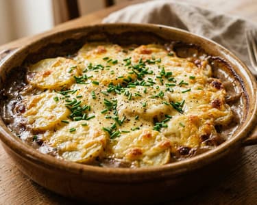Bayerischer Bier-Kartoffel-Auflauf | Deftig überbacken