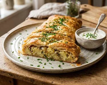 Bayerischer Kartoffelstrudel | Knusprig & Deftig aus dem Ofen