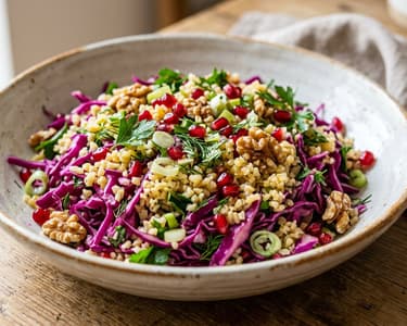 Türkischer Rotkohl-Bulgursalat | Mor Lahanalı Bulgur