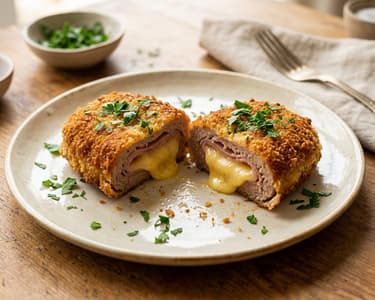 Deutsches Hack-Cordon-Bleu | Knusprig gefüllt in 25 Minuten
