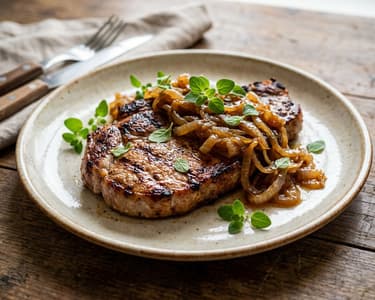 Saarländischer Schwenkbraten | Saftig mariniert mit Zwiebeln