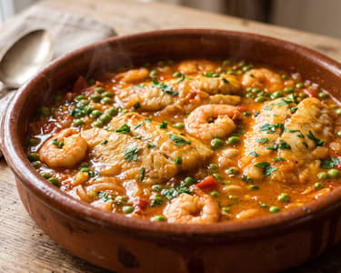 Merluza a la Cazuela | Spanischer Fischtopf mit Meeresfrüchten