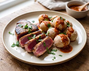 Atún con Mojo Rojo | Kanarische Thunfischsteaks