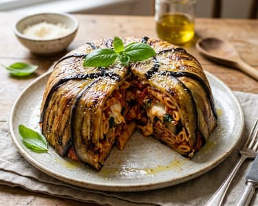 Sicilian Timballo di Melanzane | Italian Aubergine Casserole