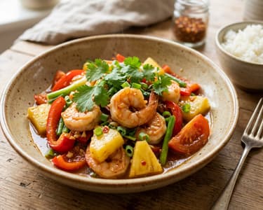 Tôm Xào Dứa | Vietnamesische Wok-Garnelen mit Ananas