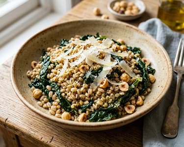 Toskanischer Gerstensalat mit Schwarzkohl & Pecorino | Herbstlicher Genuss