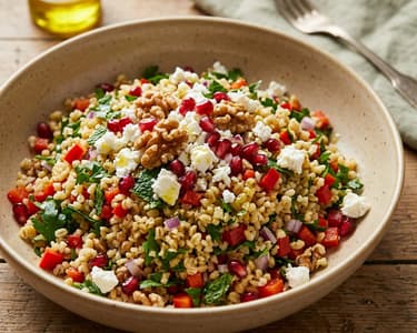 Kavrulmuş Bulgur Salatası | Türkischer gerösteter Bulgursalat