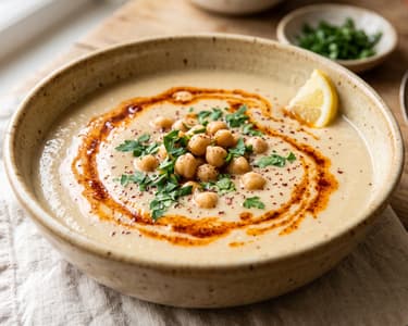 Tahinli Nohut Çorbası | Türkische Kichererbsensuppe