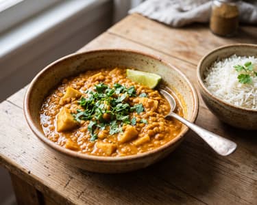 Indisches Sellerie-Linsen-Curry | Cremig & wärmend