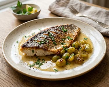 Dorada con Uvas | Spanische Dorade mit Weintrauben