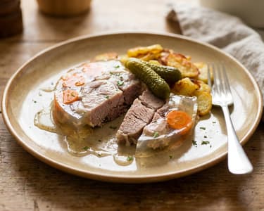 Norddeutsches Sauerfleisch im Gewürzsud