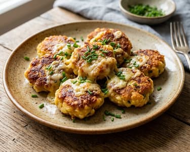 Allgäuer Kaspressknödel | Goldbraun mit würzigem Bergkäse