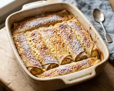 Bayerische Topfenpalatschinken | Goldbrauner Brunch-Klassiker